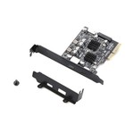 PCIe 3.0 to USB 3.2 Gen2 10Gbps Expansion Card For Windows XP/Vista/7/8/10 Black