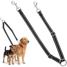 Double Dog Leash for 2 Dogs, No Pull Dog Leash Anti-Entanglement 360  Swivel,...