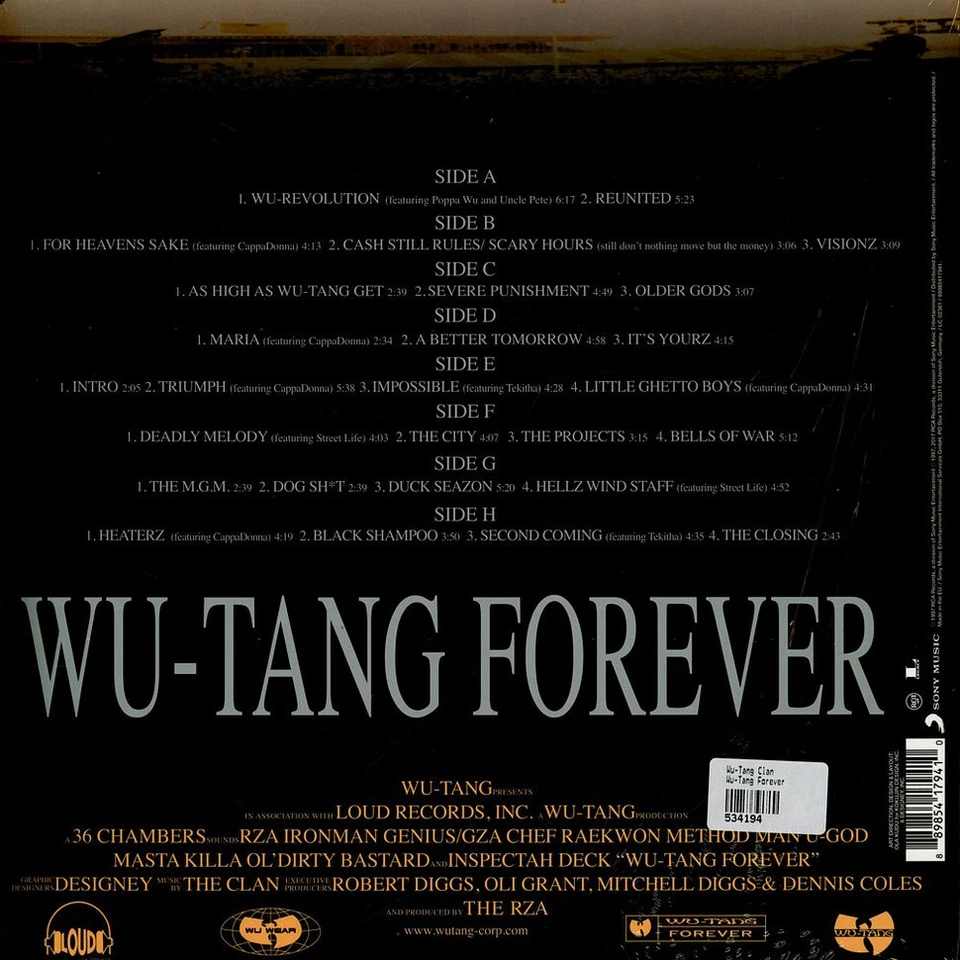 Wu-Tang Clan - Wu-Tang Forever (Vinyl 4LP - 1997 - EU - Reissue) - Bild 3 von 3