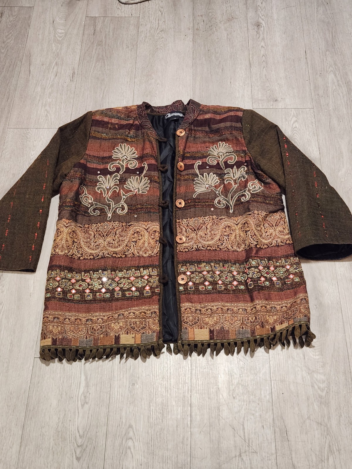 Charisma Boho Patchwork Jacket – XLFair Condition… - image 1