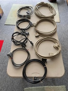 Lot of 8 Parallel Cables 7 are Female to Female & 1 Printer Cable-Various Length