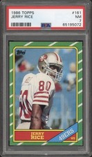 1986 Topps Jerry Rice Rookie #161 PSA 7 Near Mint HOF San Francisco 49ers