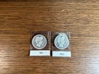1911 and 1912 Barber Quarter Dollar Coins Lot Of 2