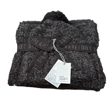 Barefoot Dreams Cozychic Pom Pom Beanie  Scarf Set Espresso One Size New