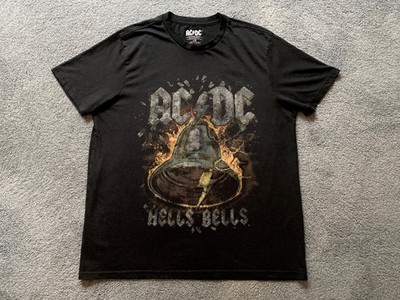 AC DC Hells Bells T-Shirt, Size Large, Black, 2023, Very Good Condition