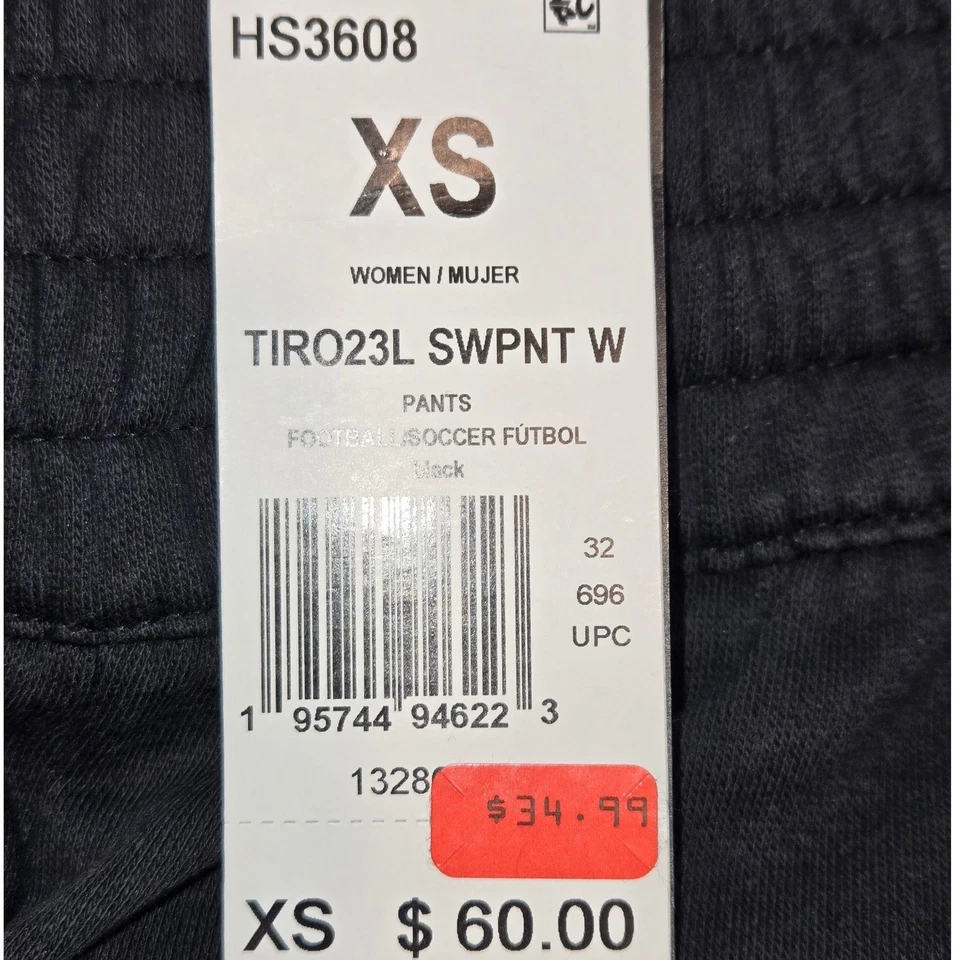 Adidas Tiro 23 Climalite Soccer Football Pants Black White Women XS - Image 2 of 4