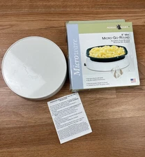 Vintage Nordic Ware 8" Mini Micro-Go-Round Microwave Food Rotator WORKS GREAT