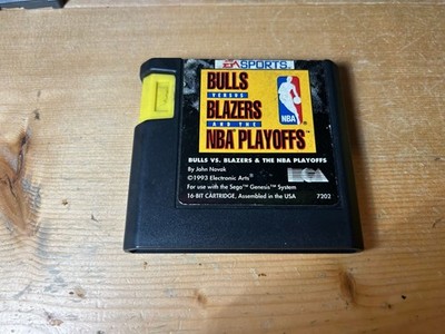 Sega Genesis  Bulls Vs. Blazers NBA PLAYOFFS Cartridge Only Tested