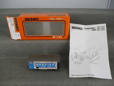 Bemo Spur H0m 2274 321 gedeckter Güterwagen HENNIEZ 511 MOB in OVP BB 401