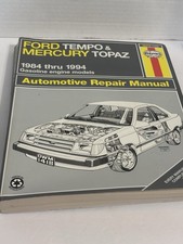 1984-1994 Ford Tempo & Mercury Topaz Service ...
