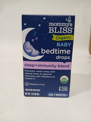 Mommy's Bliss Organic Baby Bedtime Drops + Overnight Immunity Support Ex 09/2026