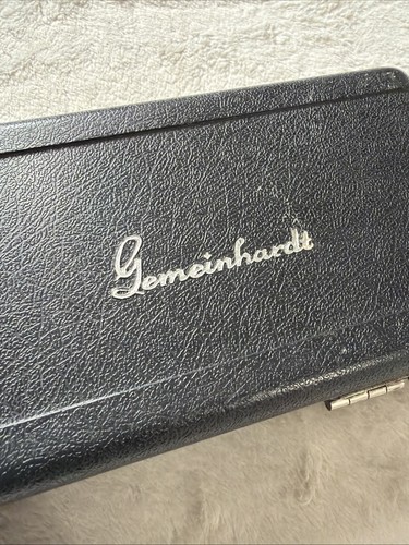 GEMEINHARDT 2SP Silver Plate FLUTE Hard Case USA Unrestored