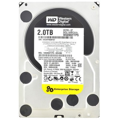 Western Digital 2TB Black WD2002FYPS 7200RPM 64MB Sata II 3,5'' Zoll