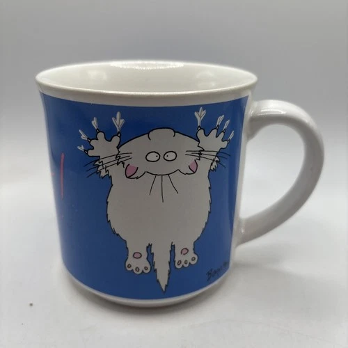 Vintage Hang In There Boynton Cat Kitten Ceramic Mug