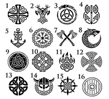 Wikinger Schild/Rune Designs Design Malschablone A5/A4/A3 Schablonengr&ouml;&szlig;en