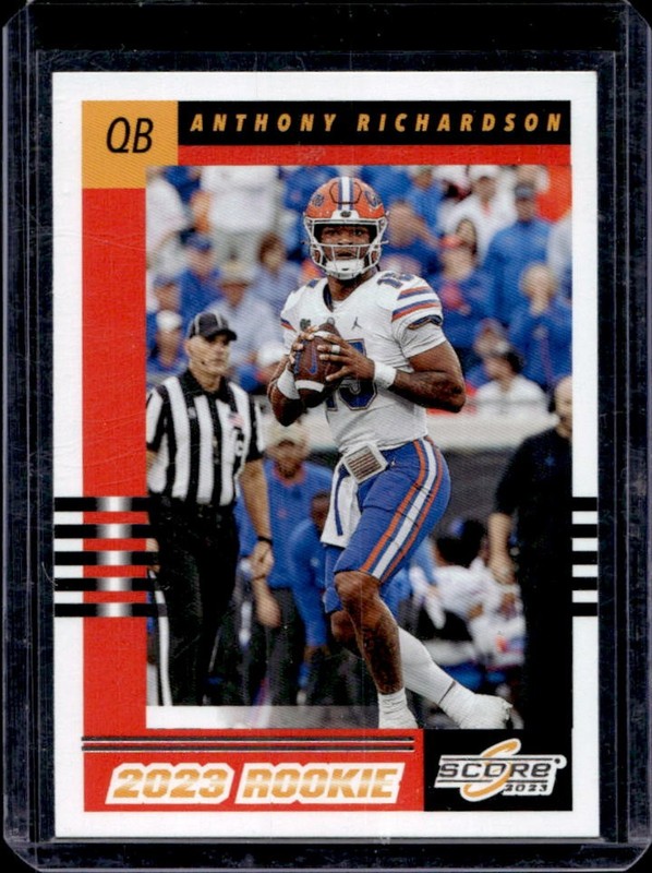 2023 Panini Score Anthony Richardson 2003 Throwback Rookies Rookie RC #4 Gators