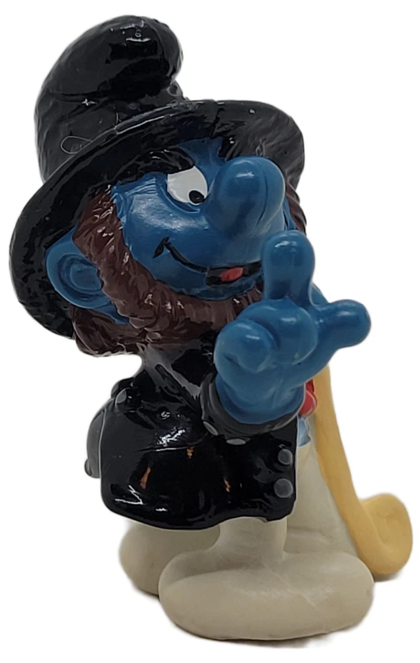 Figura PVC Pitufo Histórico PEYO 1984 2.0506 Abraham Lincoln De Colección Foto 4 de 4