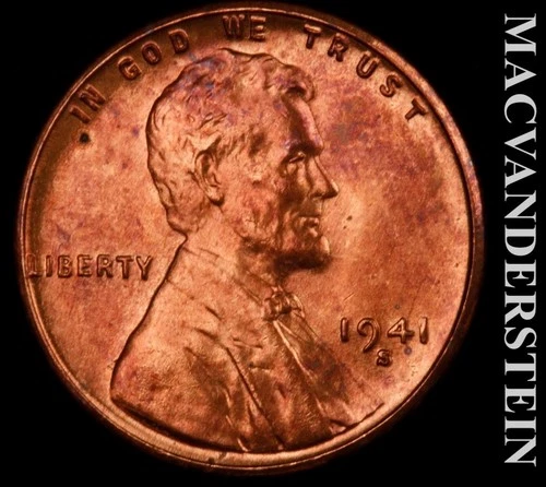 1941-S Lincoln Wheat Cent — photo from the most recent tracked eBay sale