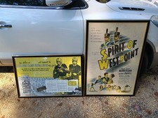 2 ORIGINAL 1940s WEST POINT ARMY FOOTBALL POSTERS ABC BROADCAST DOC BLANCHARD