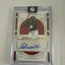 GINO GROOVER 2024 National Treasures Ecklar's Choice ~ Diamondbacks AUTO #'d /75