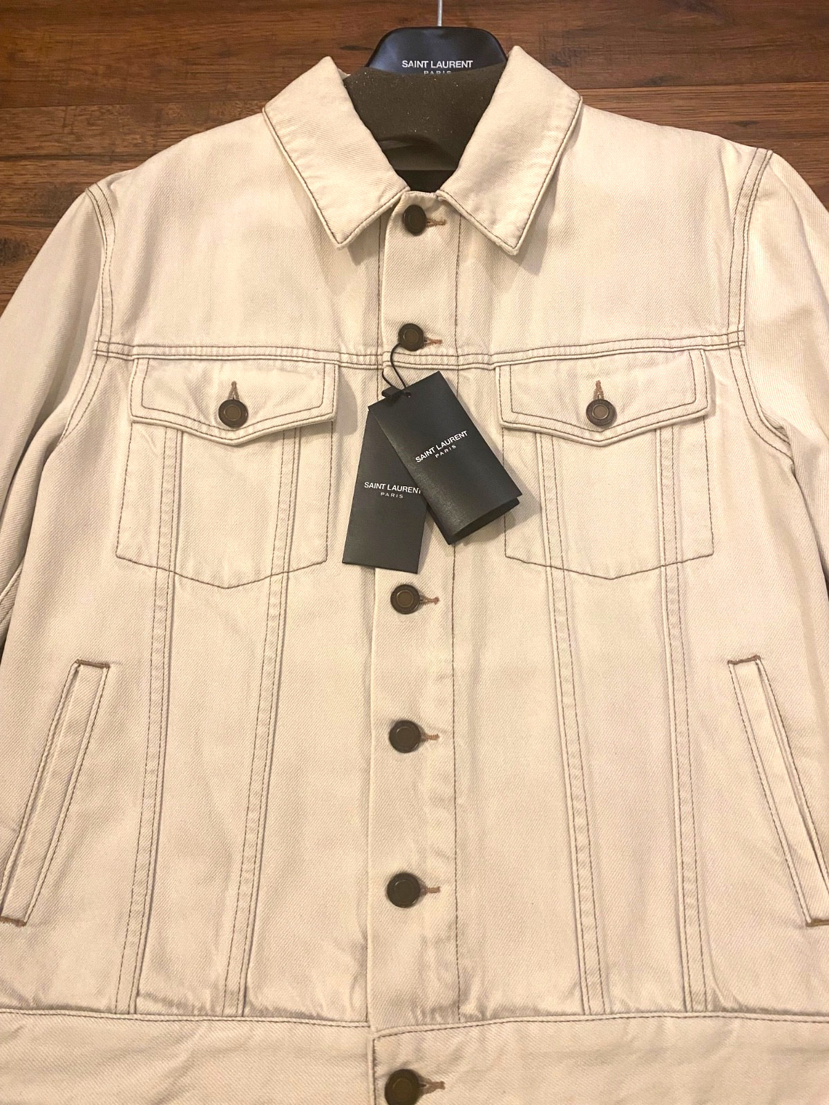 Saint Laurent Womens Jeans Jacket Sz S New thumbnail 5