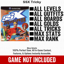 SSX Tricky 100 Nintendo GameCube Memory Card Save All Items