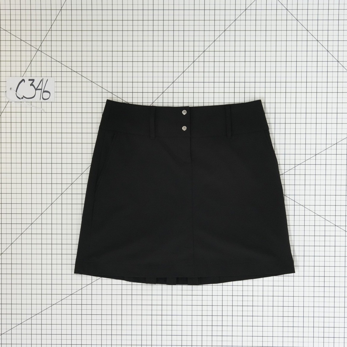 Annika Cutter & Buck Golf Tennis Skort Women's Size 2 Black Pleated Back - Thumbnail 4