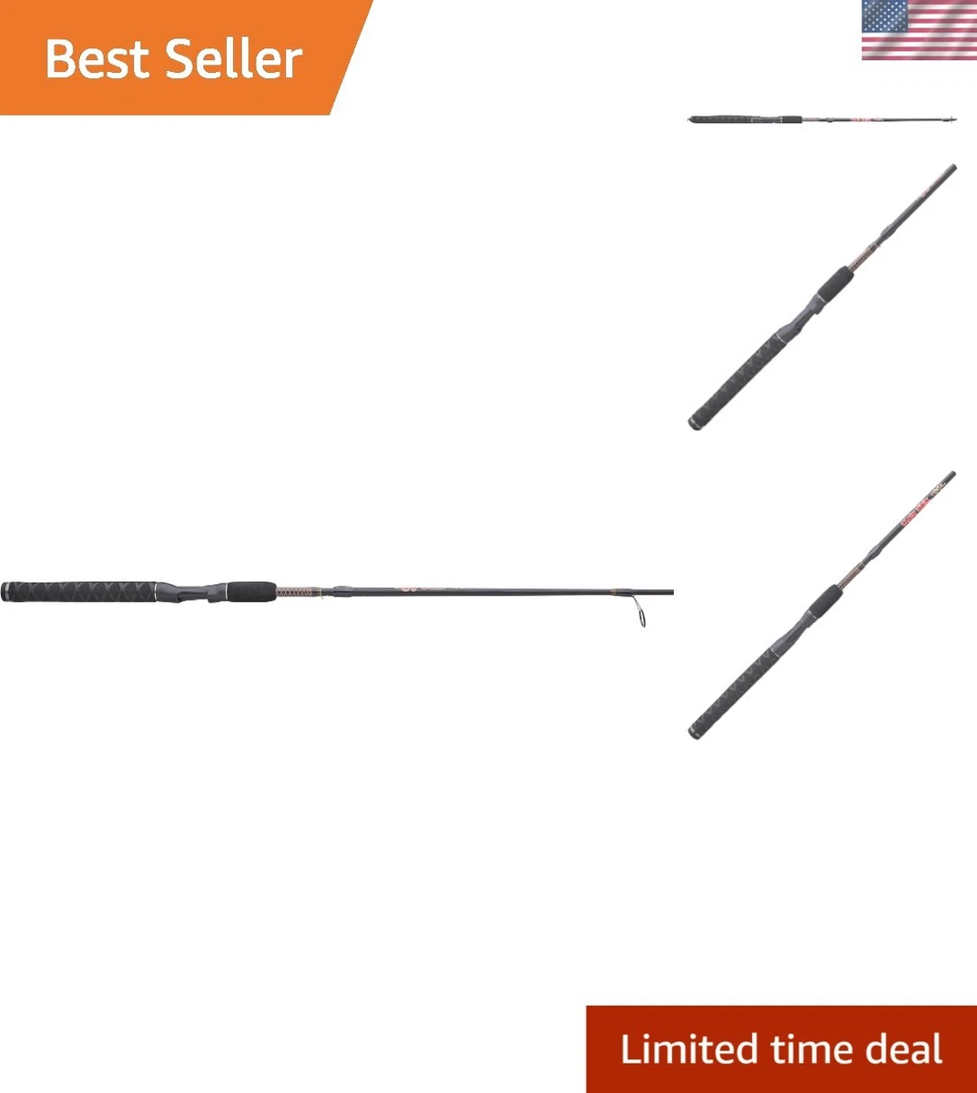 Graphite Spinning Rod 3 Piece Fishing Rods & Poles for sale | eBay Graphite Spinning Rod 3 Piece Fishing Rods & Poles for sale | eBay
