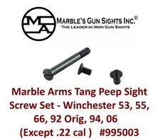 New Marble Arms Tang Peep Sight Screw Set For Winchester 92 Orig 94 - 995003