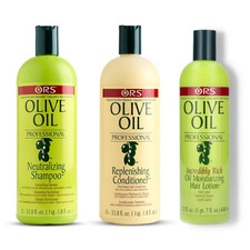 ORS Olive Oil Professional  Shampoo, Replenishing Conditioner & LOTION-1L