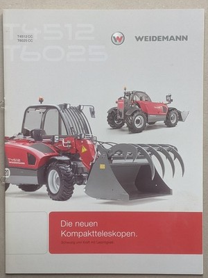 WEIDEMANN T6025 T4512 CC Teleskoplader Prospekt Traktor Schlepper