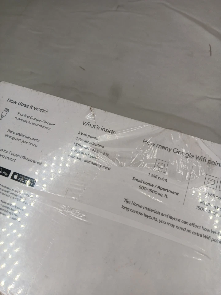 New! Sealed GOOGLE Home Wi-Fi (AC-1304) 3 Pack *3 Wi-Fi Points AC1200 Routers* - Image 4 of 4