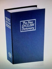 Book Safe with Lock, Dictionary Diversion Seceret Hidden Lock Box, Fake Book