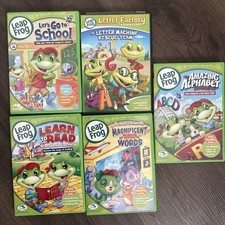    Five 5 Leap Frog Early Reading School. 3-6 Years.