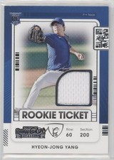 2021 Panini Contenders Rookie Ticket Jersey Hyeon-jong Yang #RTJ-HY 0g45