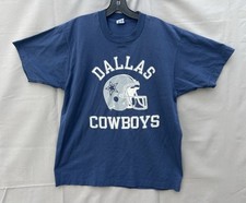 Vintage 80s Champion Dallas Cowboys T Shirt Men's Sz XL Single Stitch USA Blue