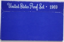 1969-S US Proof Set with 40% Silver Half Dollar, Original Government Packaging