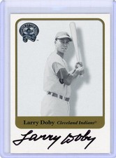 2001 Fleer Greats of the Game Autograph Larry Doby