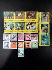 Manama Lot Of 20 Used Postage Stamps Off Paper All Different