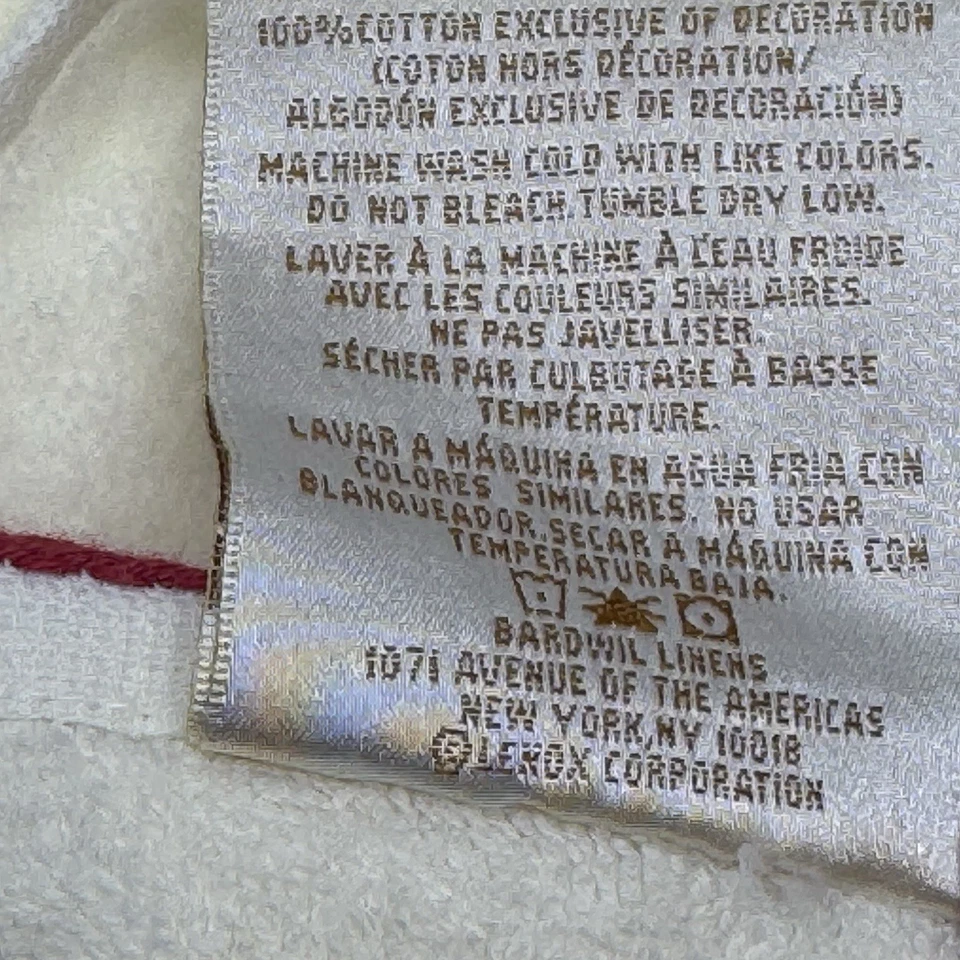 Lenox Toallas de Navidad 1 Baño 1 Toalla de Mano Acebo Bayas Brillo Nuevo con Etiquetas Algodón Foto 4 de 4