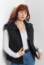 Nezo Loco Womens Quilted Bodywarmer Jacket Black - Size Large L (b13)