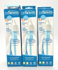 Dr. Brown's Natural Flow Options Anti Colic BPA FREE - Bottle Narrow 8oz - X3