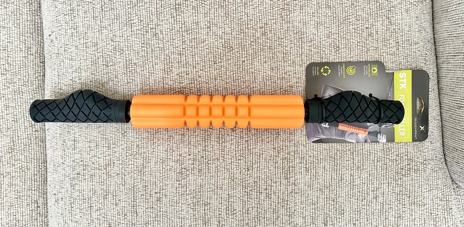 TriggerPoint GRID STK Handheld Foam Roller Body Massage Muscle Relaxer Orange