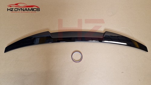 GLOSS BLACK BOOT TRUNK LIP SPOILER M4 LOOK FOR 2019+ AUDI A4 4DR SALOON B9 UK - Imagen 5 de 10