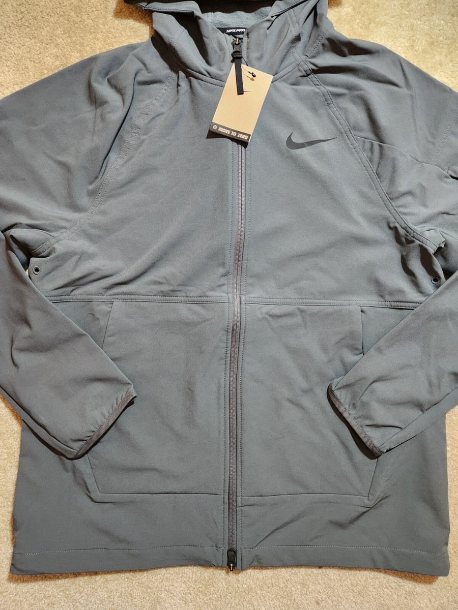 nike flex pro training hoodie grey