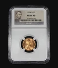 1954 D  LINCOLN  WHEAT CENT PENNY NGC MS66 UNC MS66RD US COIN MS 66 RD