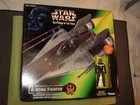 NEW Star Wars Power of the Force A-WING FIGHTER W/ A-Wing Pilot 1997 Kenner
