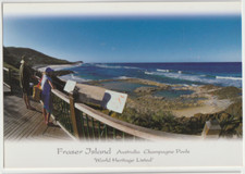 Australia QUEENSLAND QLD Rock Pools FRASER ISLAND Murray Views HB74 postcard 00s