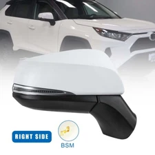Right Side Power Heated Mirror w/ BSM Turn Signal For 2019-2021 Toyota RAV4
