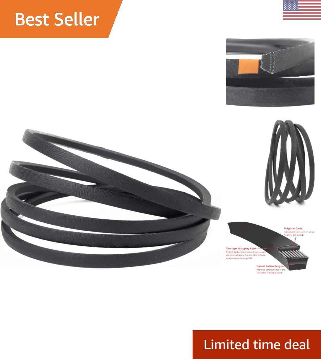 119-8820 V-Belt Deck Belt Replacement for Toro Timecutter SS5000 Lawn Mower